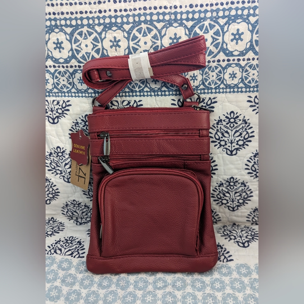 Genuine Leather Crossbody Bag